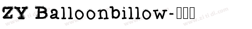 ZY Balloonbillow字体转换